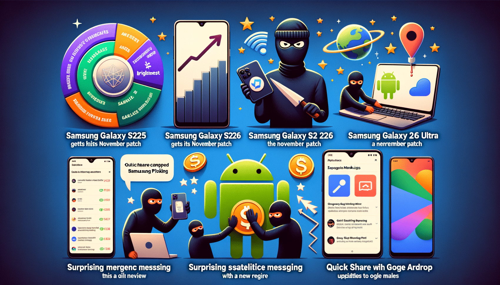 Android Daily News : mises à jour, nouveautés Galaxy, Quick Share et Pixel en action