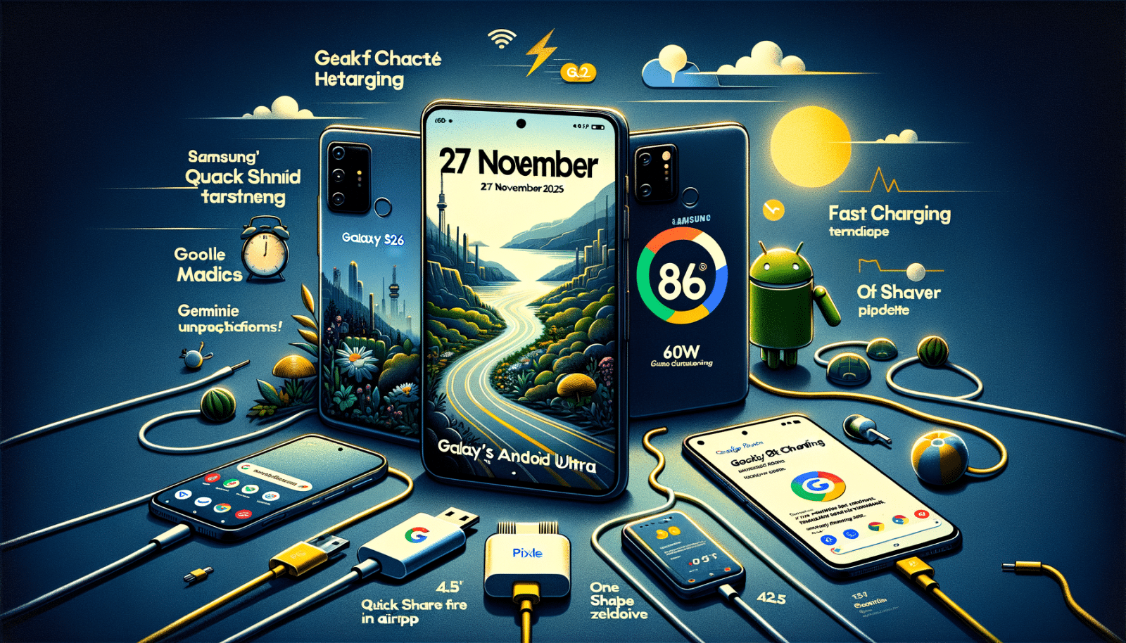 Android Daily News : Samsung booste la recharge, Google Maps et Quick Share évoluent