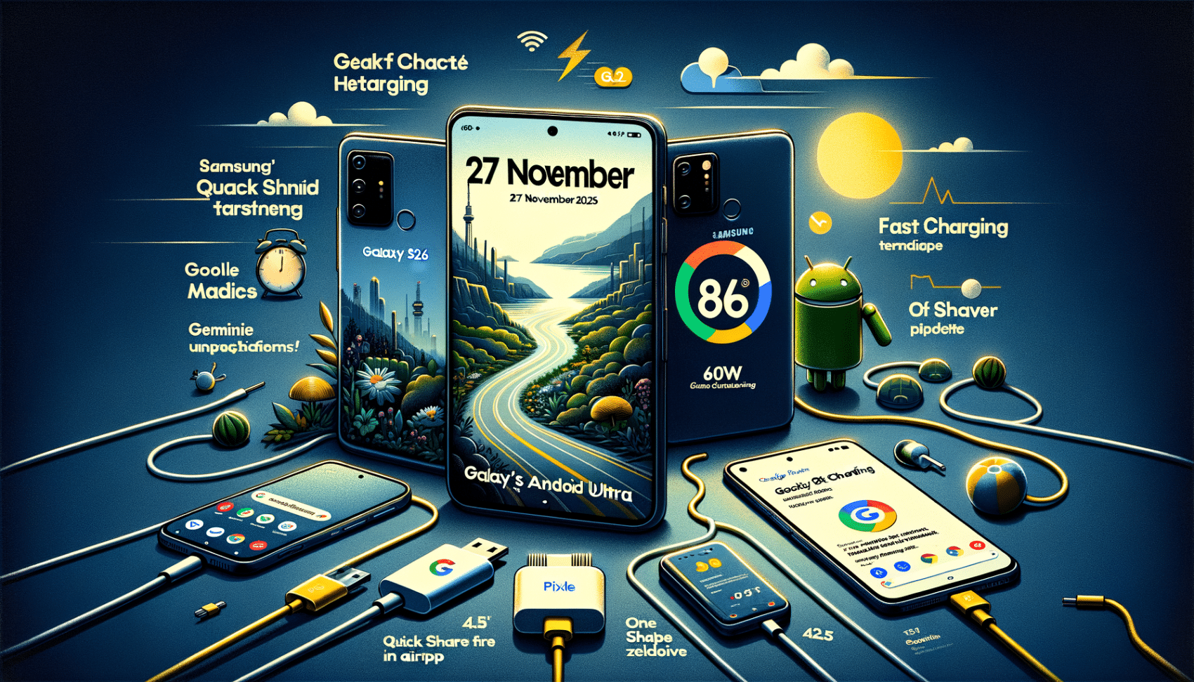 Android Daily News : Samsung booste la recharge, Google Maps et Quick Share évoluent