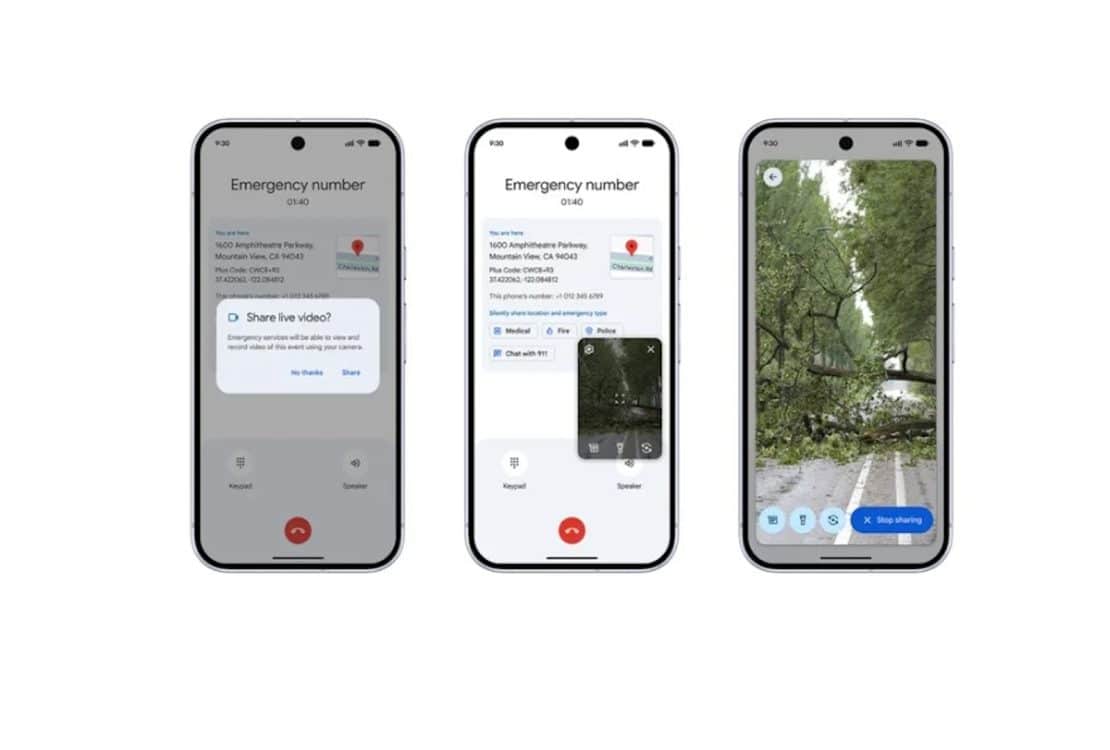 google emergency live video