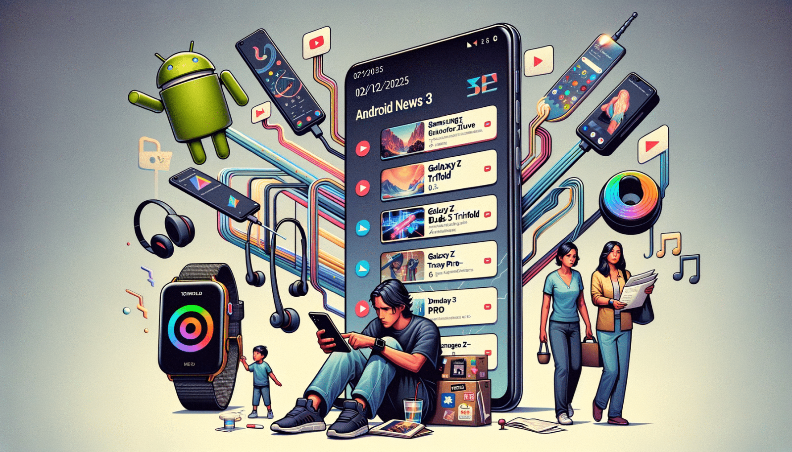 Android Daily News : smartphones pliables, mise à jour Google et nouveautés YouTube