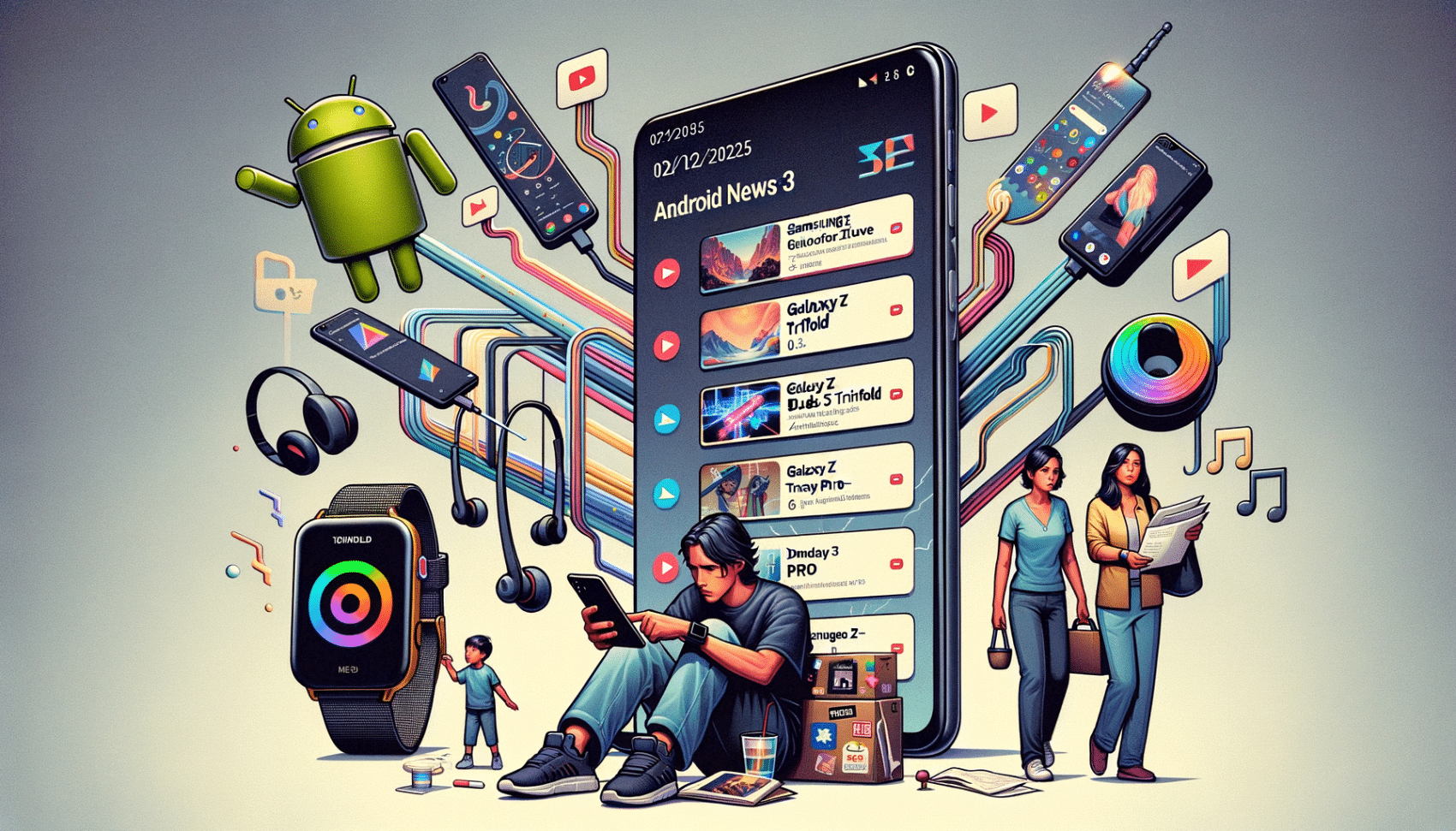 Android Daily News : smartphones pliables, mise à jour Google et nouveautés YouTube