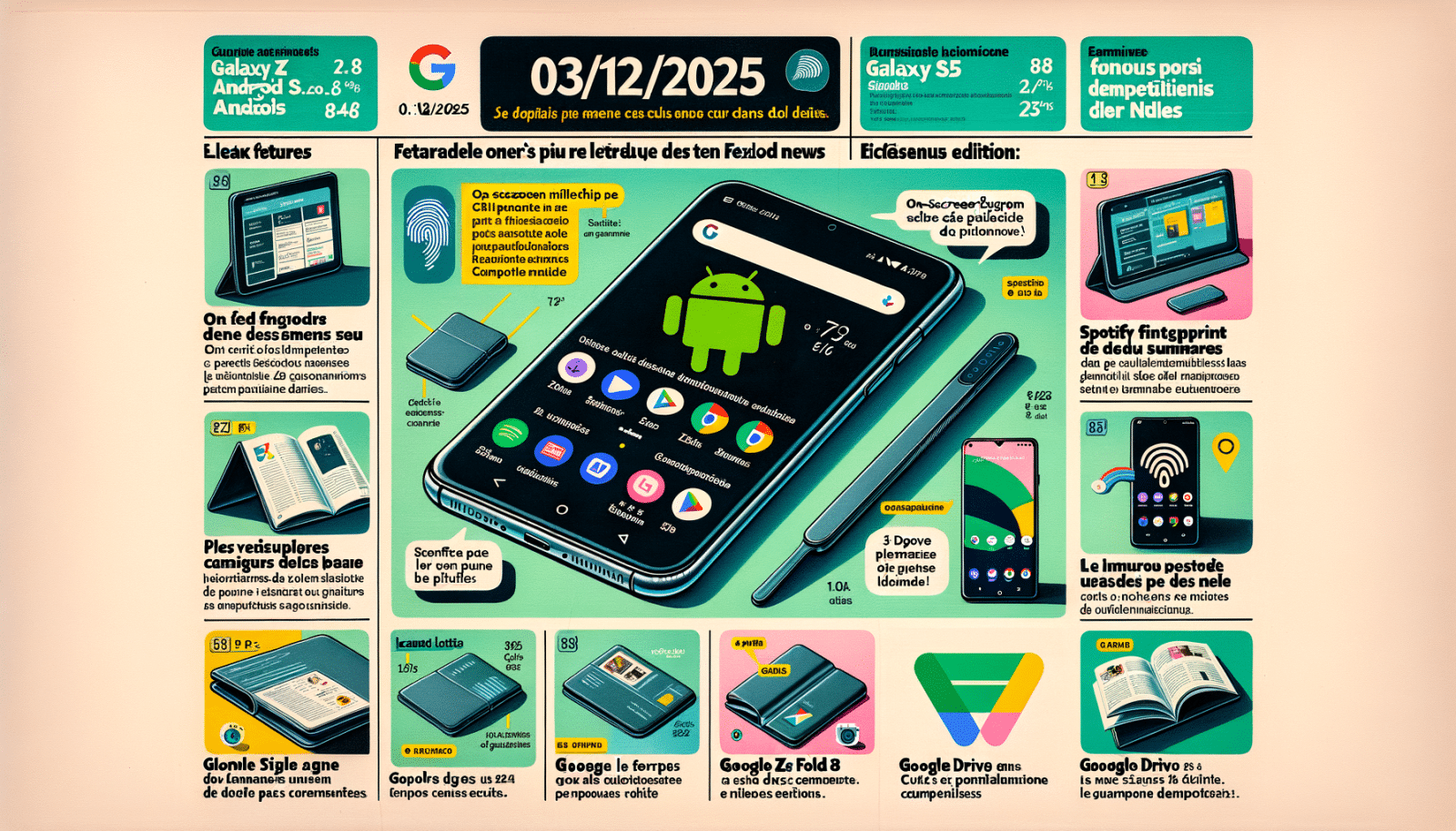 Android Daily News : Nouveautés Samsung, mises à jour Android et IA Google du jour