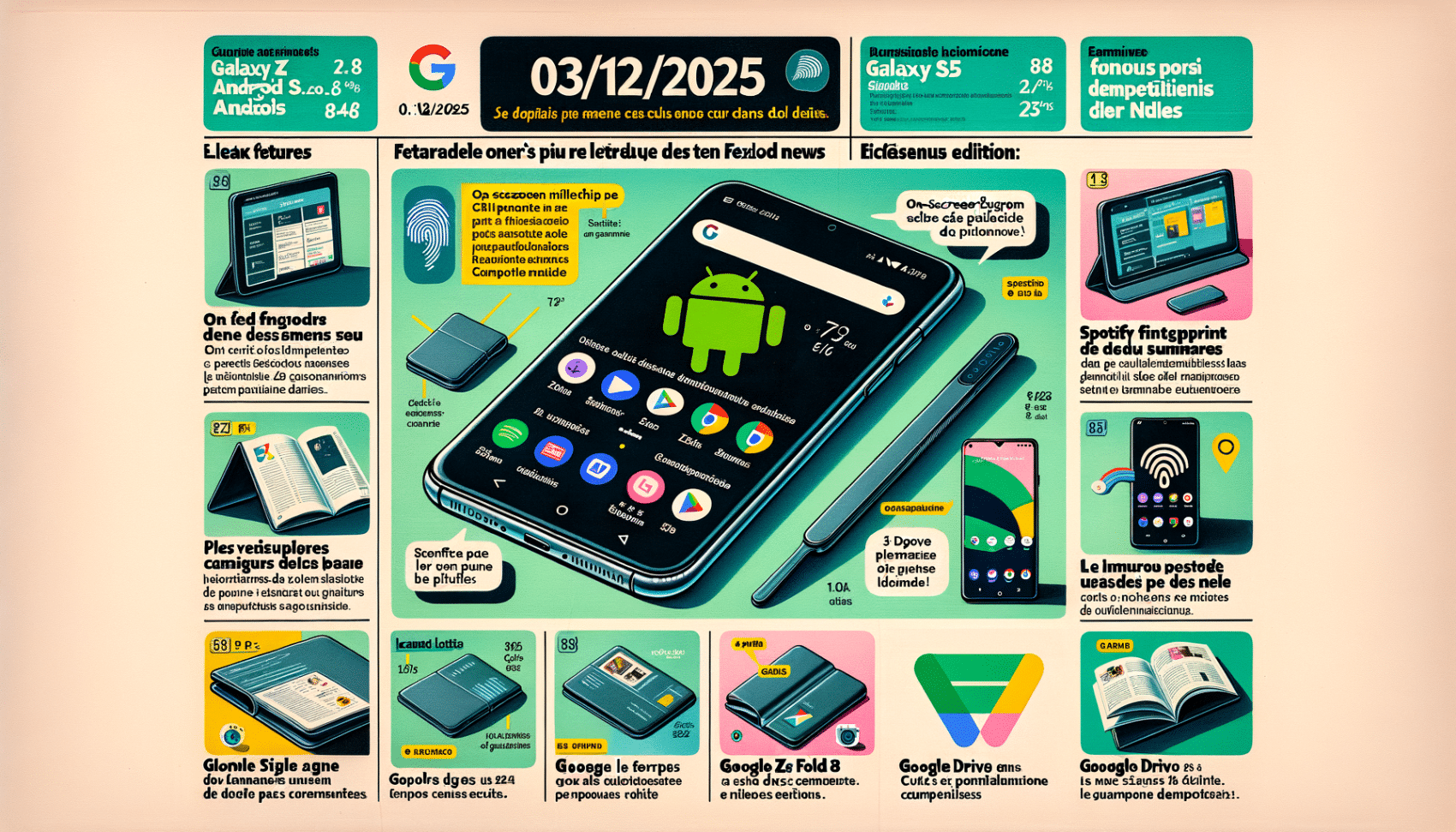 Android Daily News : Nouveautés Samsung, mises à jour Android et IA Google du jour