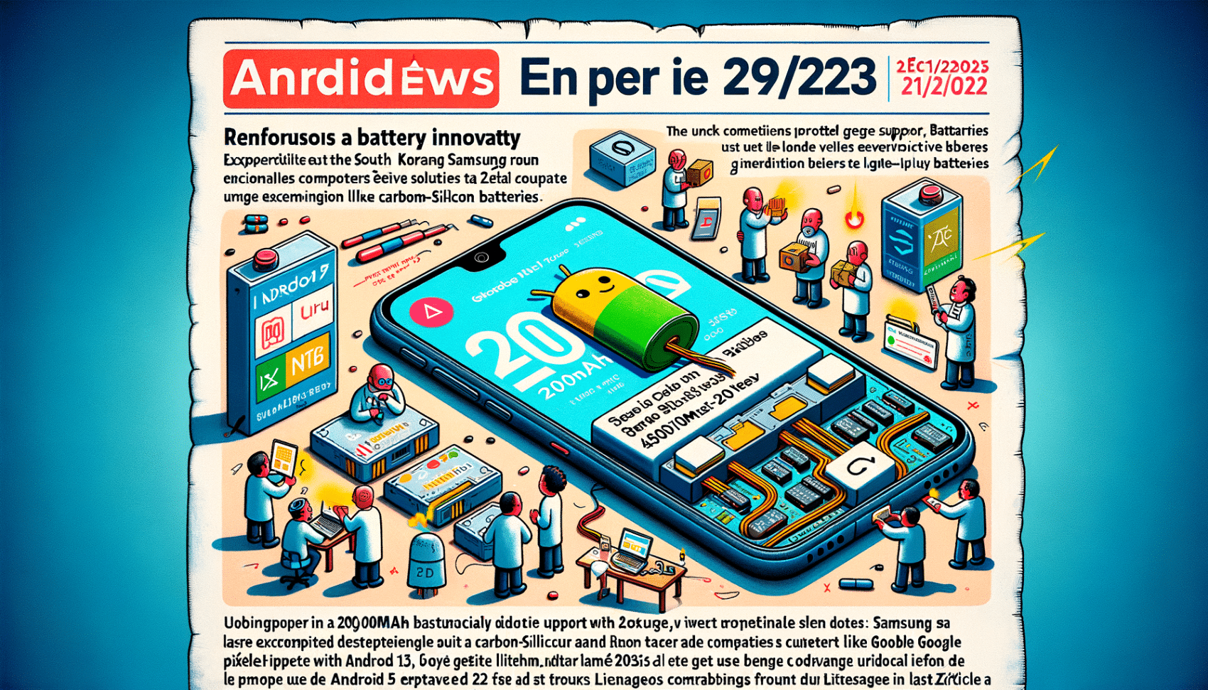 Android Daily News : Samsung prépare une batterie record, Android 16 arrive sur Pixel 4