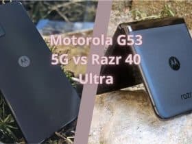 Motorola G53 5G vs Razr 40 Ultra