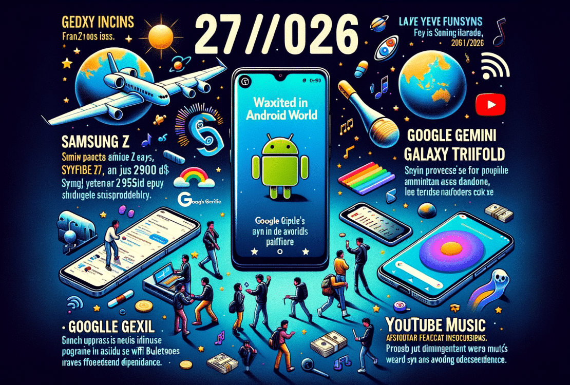 Android Daily News : Galaxy Z TriFold, bug Pixel, nouveautés Google et YouTube Music