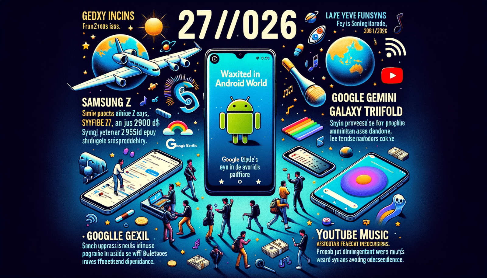 Android Daily News : Galaxy Z TriFold, bug Pixel, nouveautés Google et YouTube Music