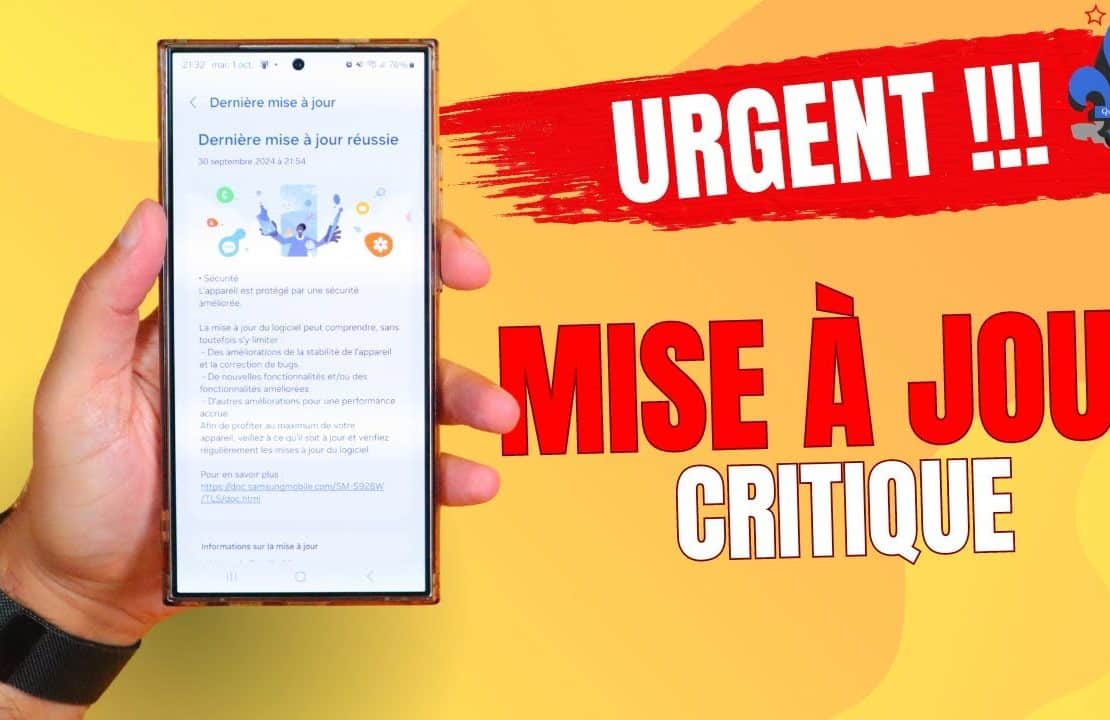 Samsung Galaxy S25 mise Ă jour