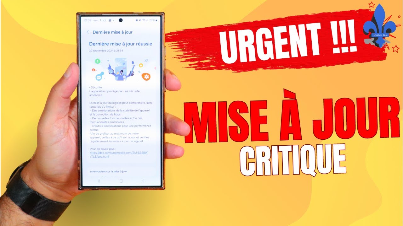 Samsung Galaxy S25 mise à jour