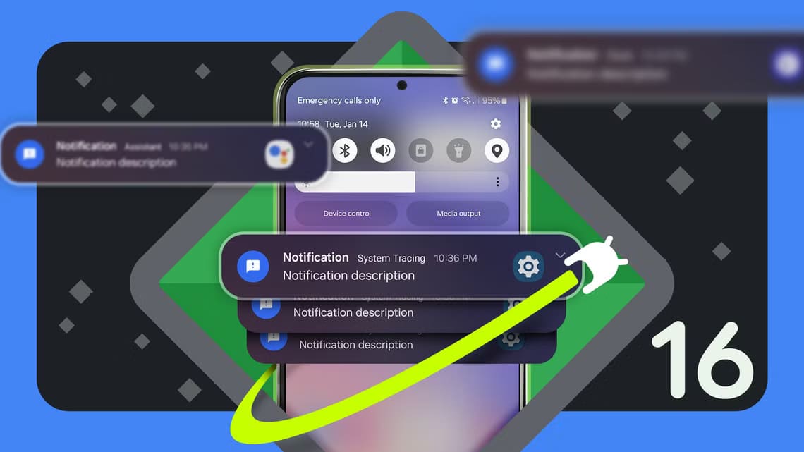 Android 16 - des notifications interactives