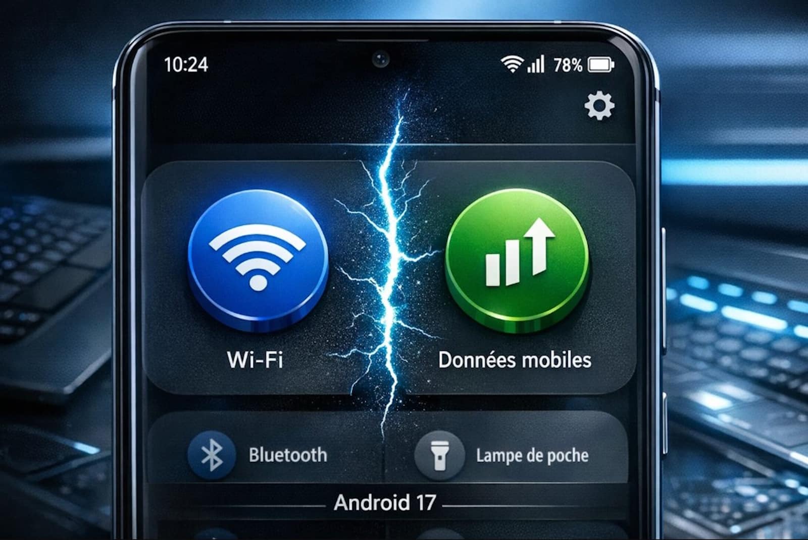 android 17 wi-fi donnees mobiles
