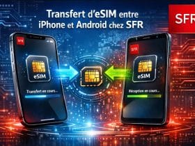 transfert esim iphone android