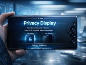 tuto galaxy s26 ultra ecran display privacy