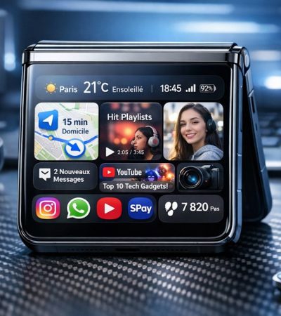 tuto galaxy z flip 7 applis ecran externe