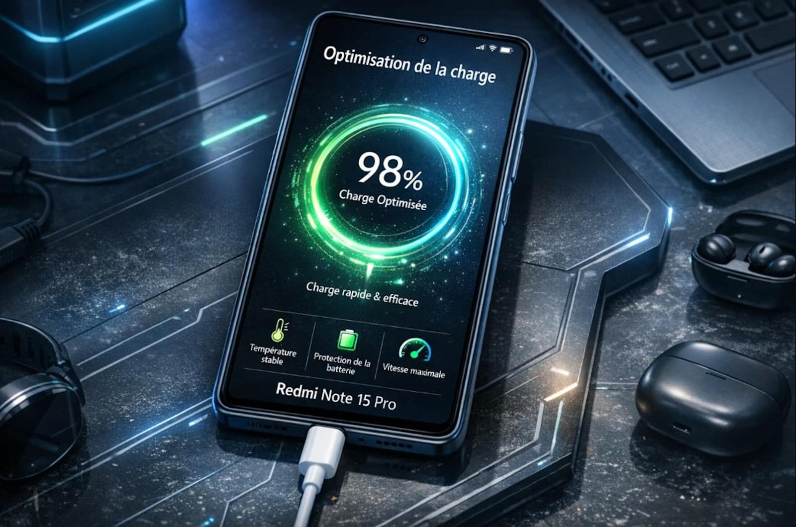 tuto optimiser recharge redmi note 15 pro