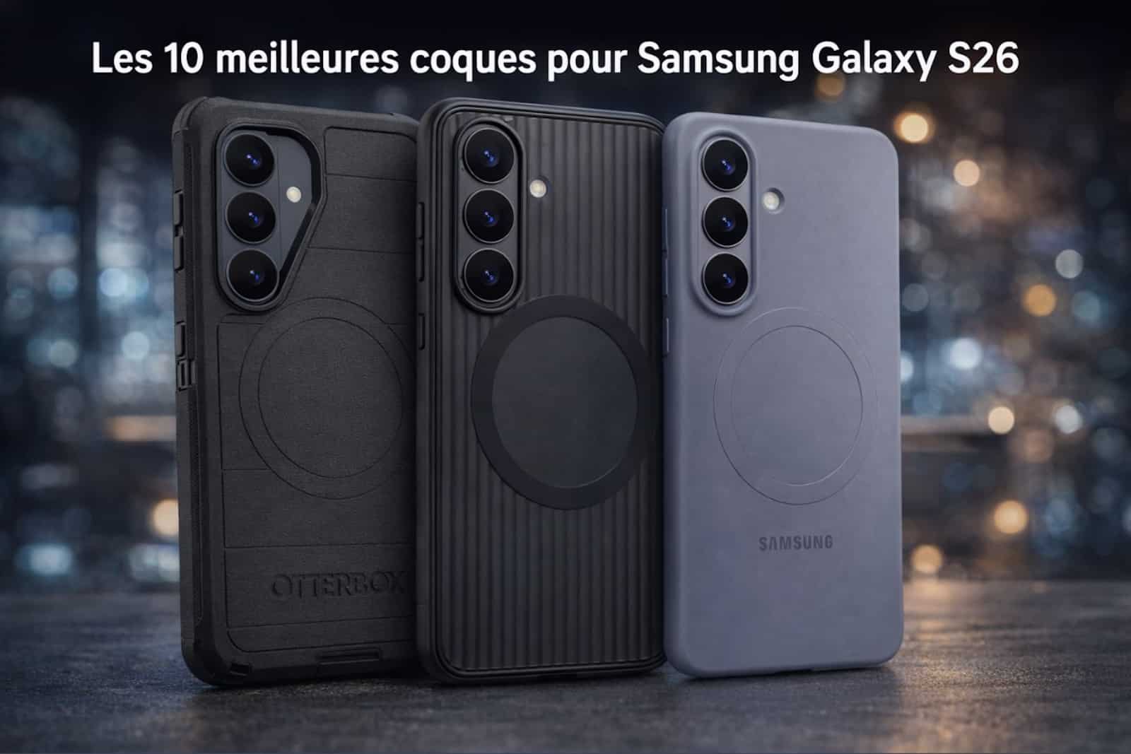 10 meilleures coques samsung galaxy s26