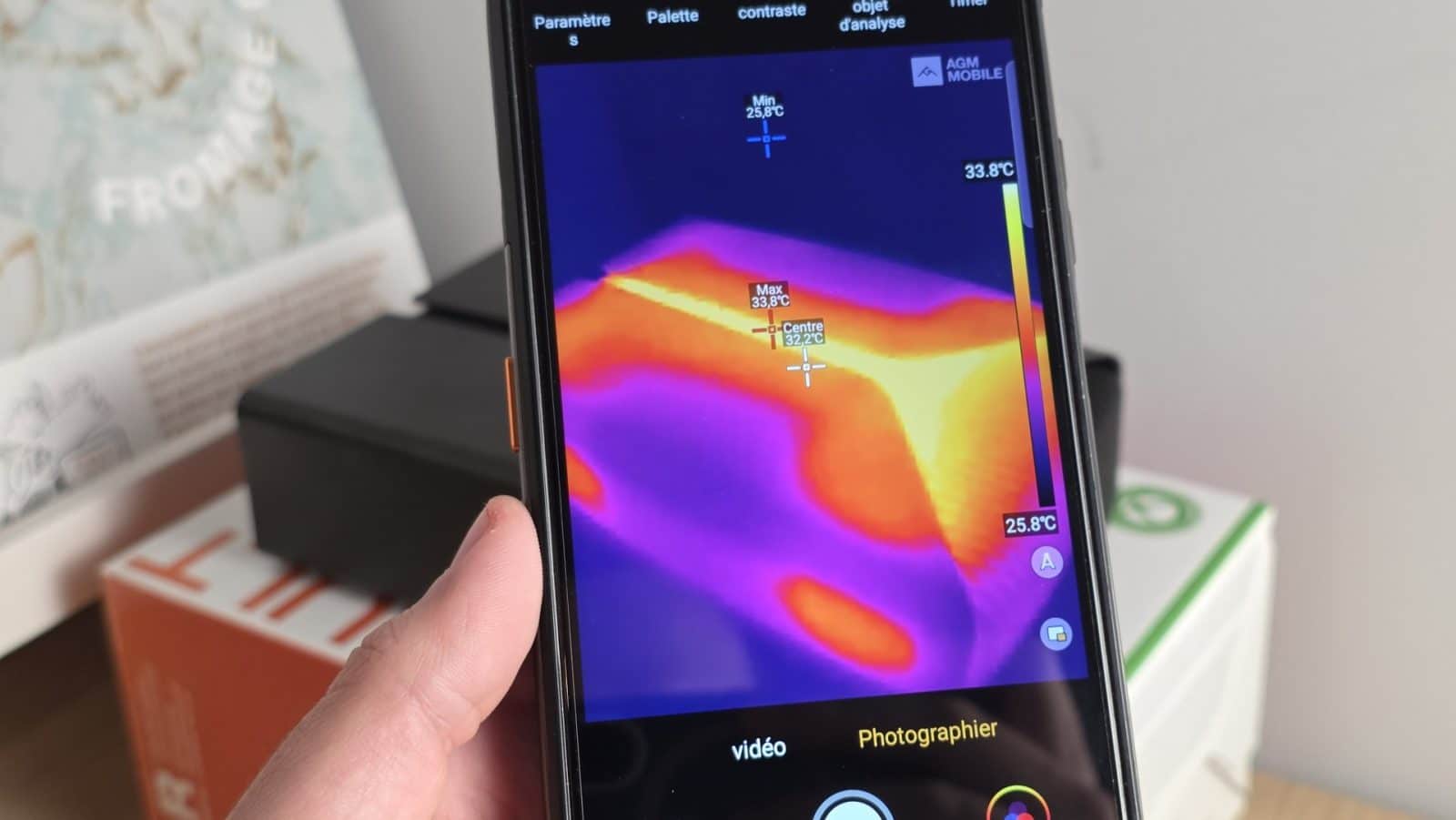 AGM G3 Pro - Capteur thermique close