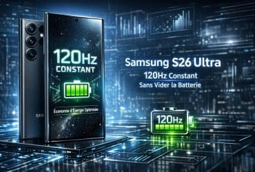 affichage 120hz samsung s26 ultra