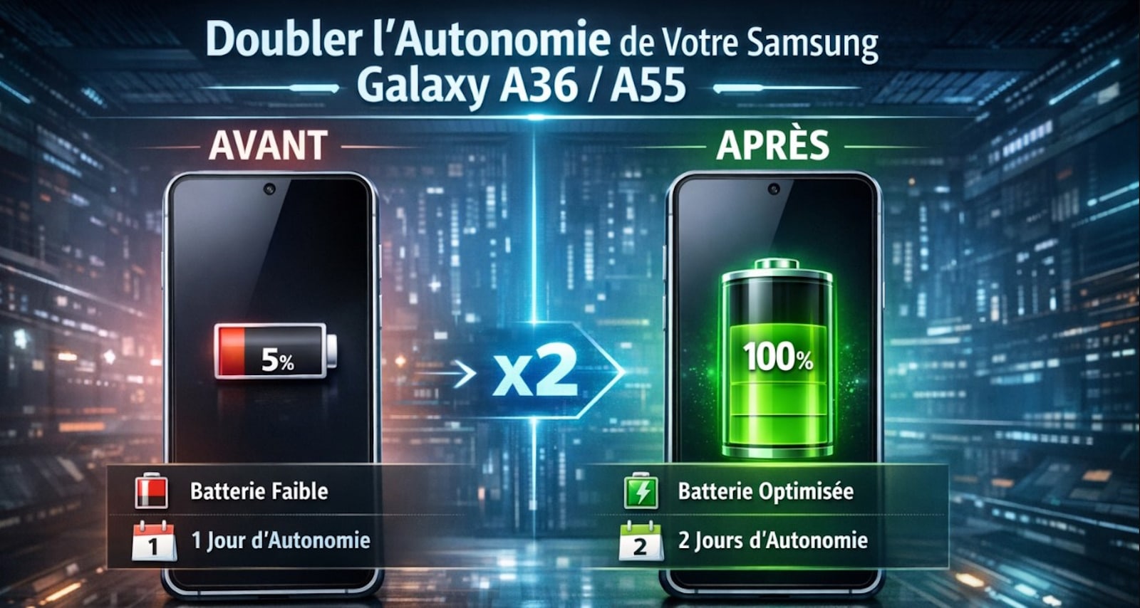 doubler autonome samsung galaxy a36 a55