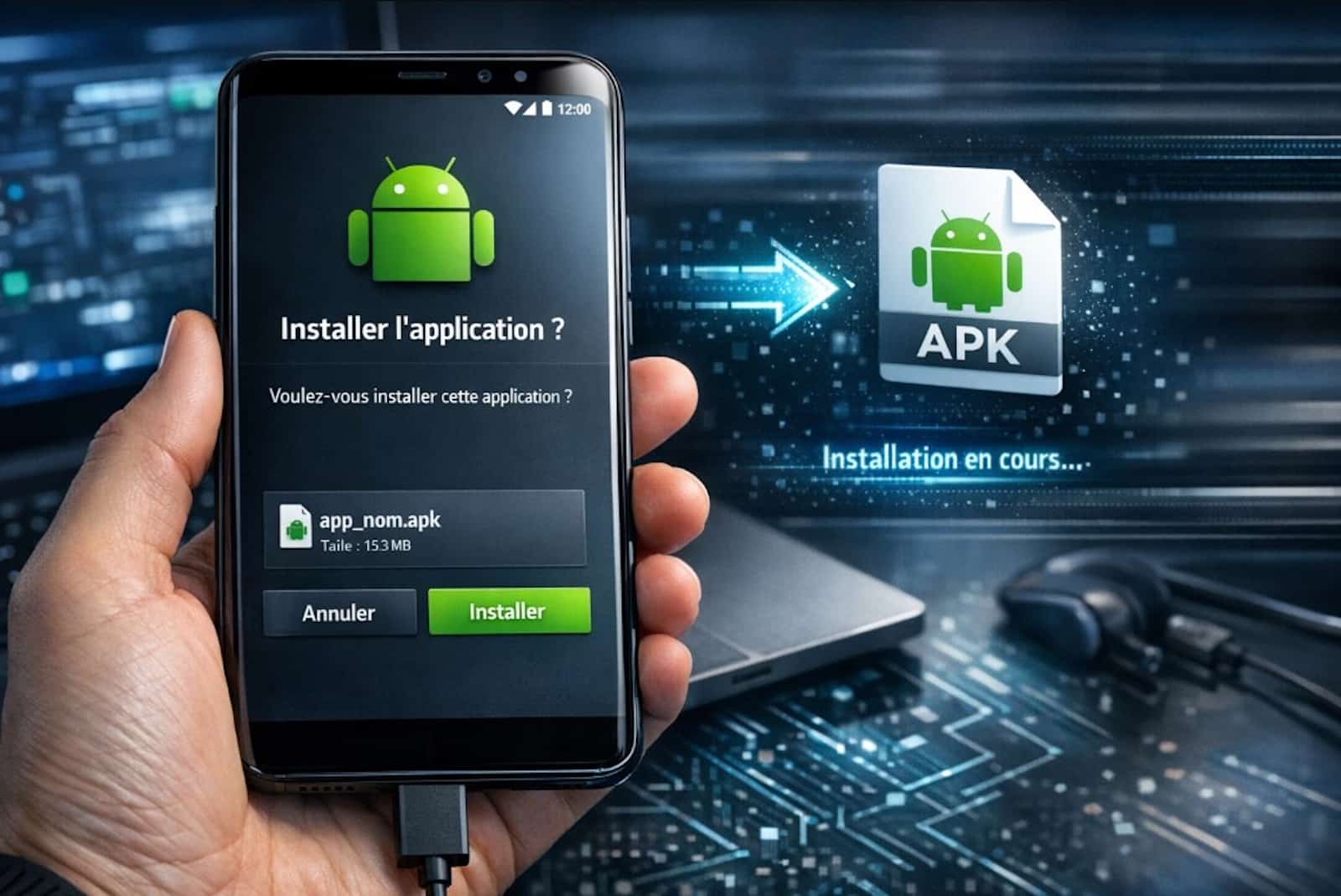 installer fichier apk android