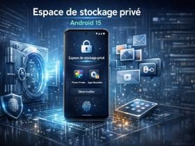 stockage prive apps sensibles android 15