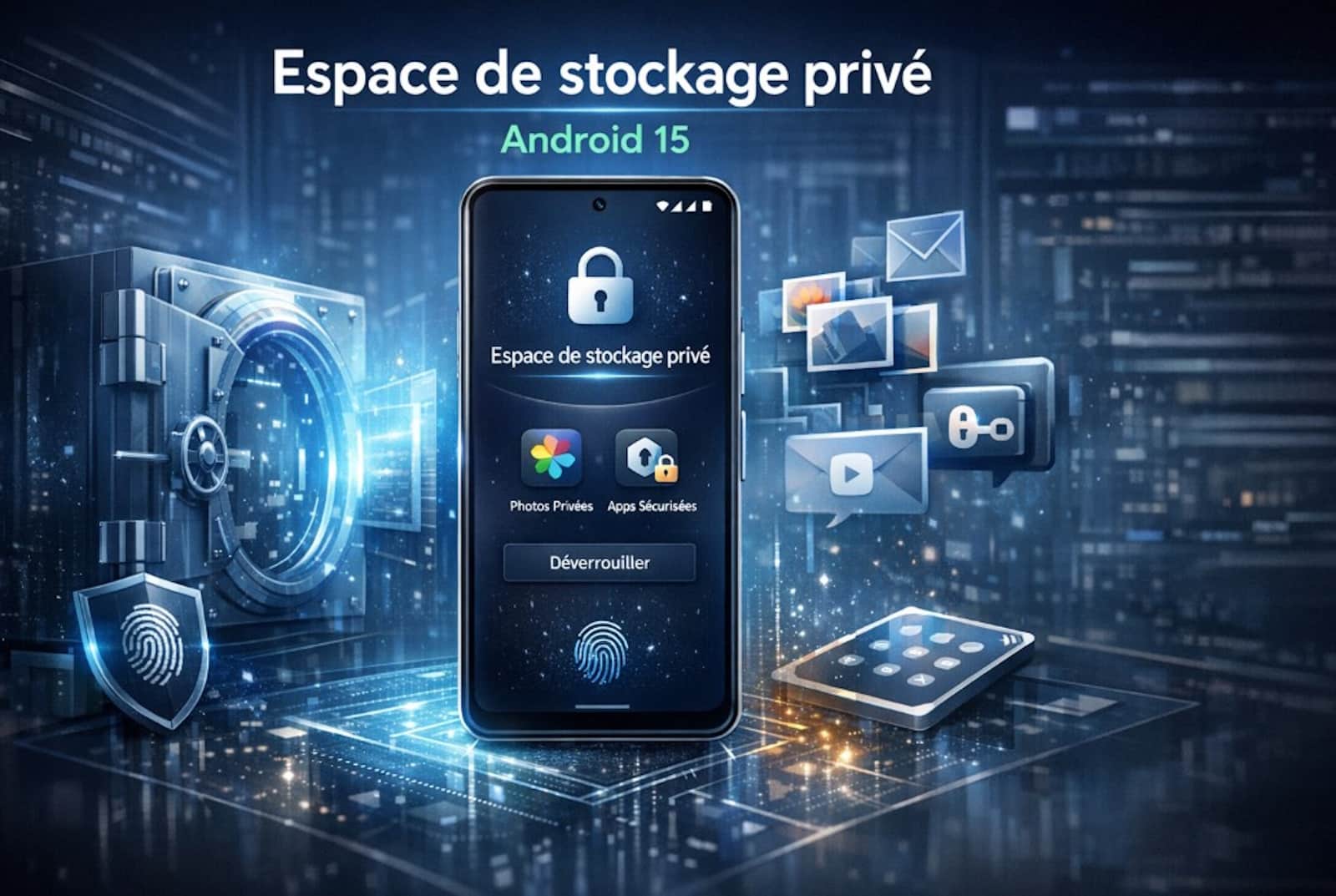 stockage prive apps sensibles android 15