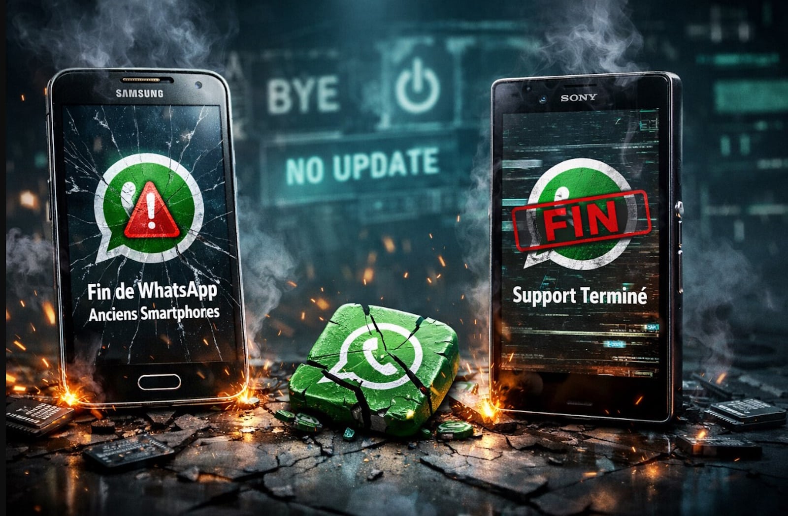 fin whatsapp anciens smartphones android