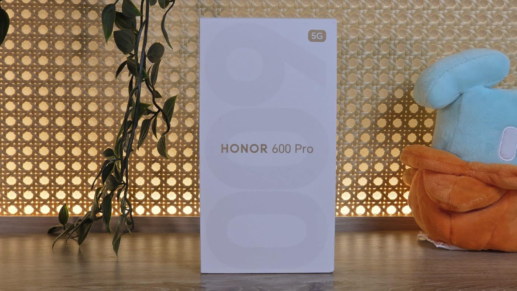 Boite du Honor 600 Pro posee sur un meuble