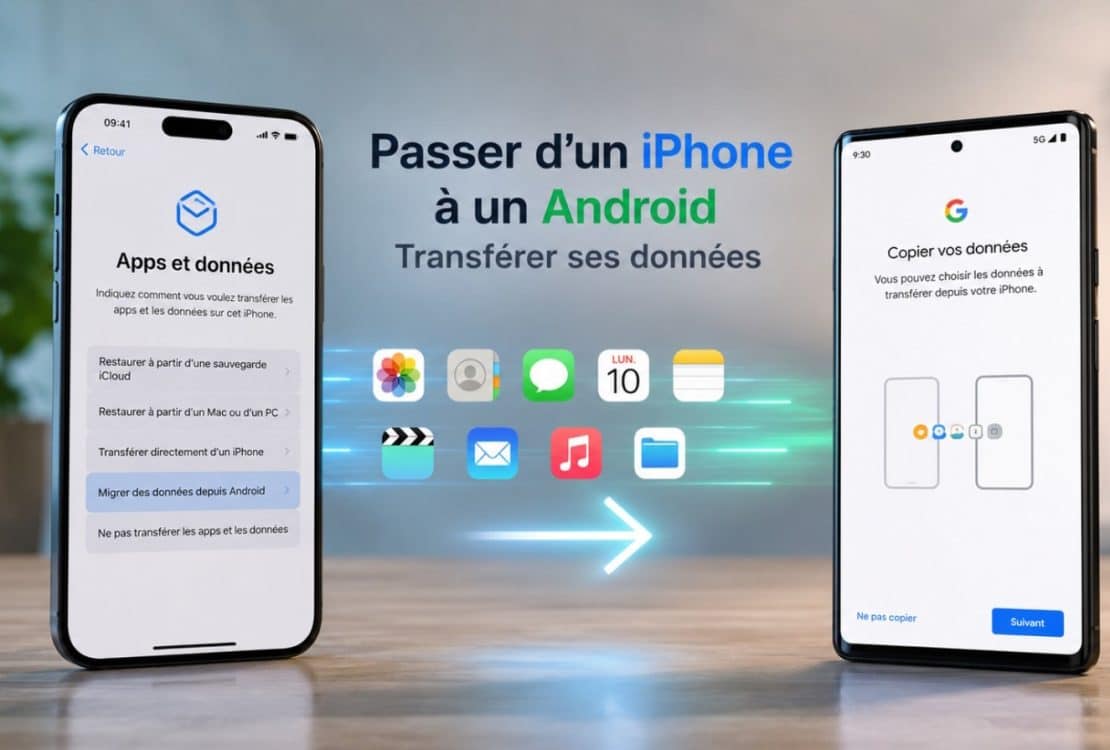 tuto passer iphone android