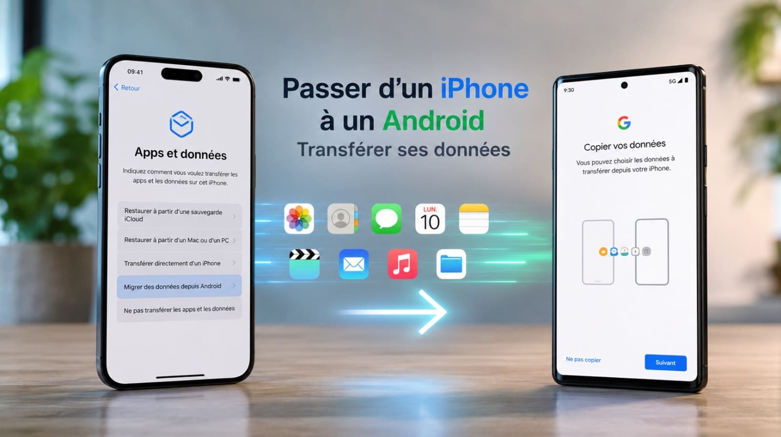 tuto passer iphone android