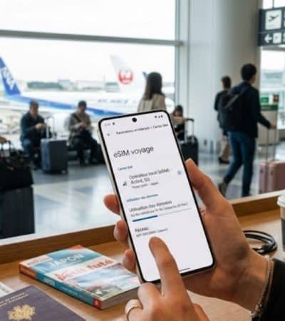 utiliser esim voyage android