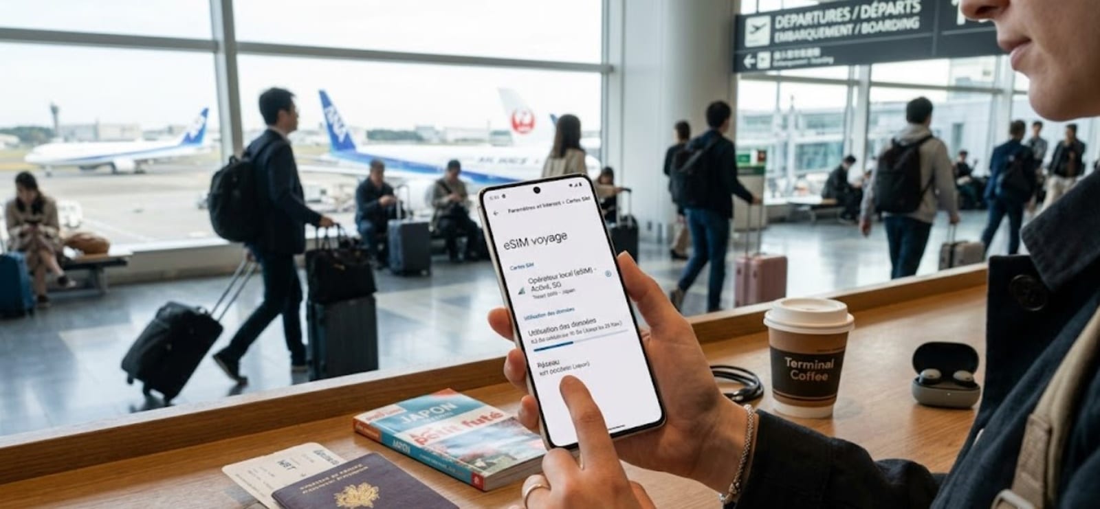 utiliser esim voyage android