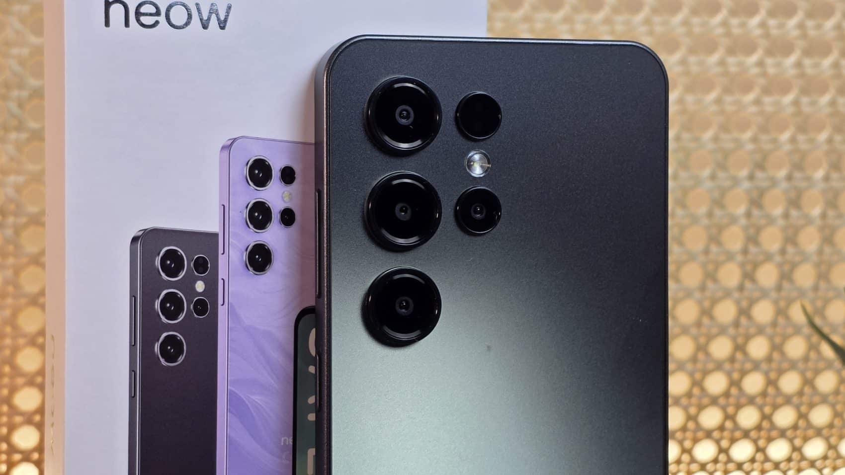 Module photo du Neow Safe Plus avec des cercles imitant plusieurs capteurs