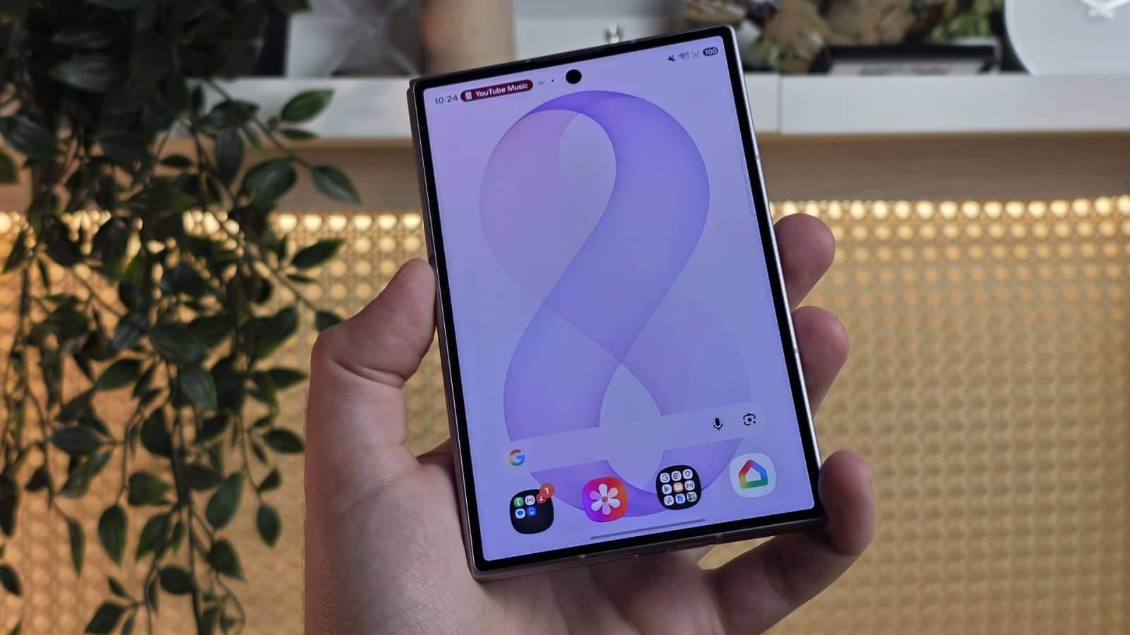 Écran interne du Samsung Galaxy Z Fold 8 déplié