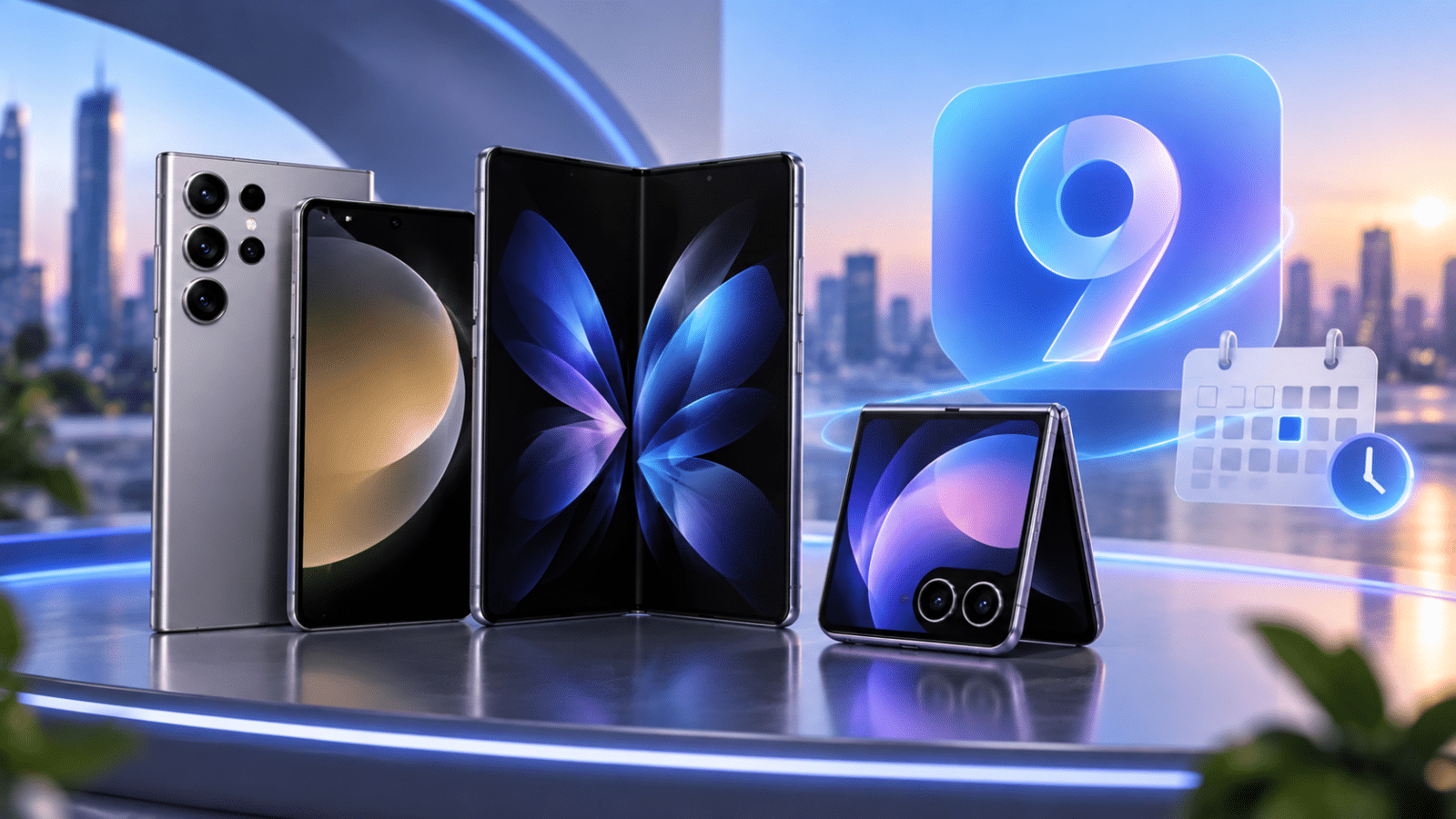 Galaxy S25, Z Fold 7 et Z Flip 7 One ui 9