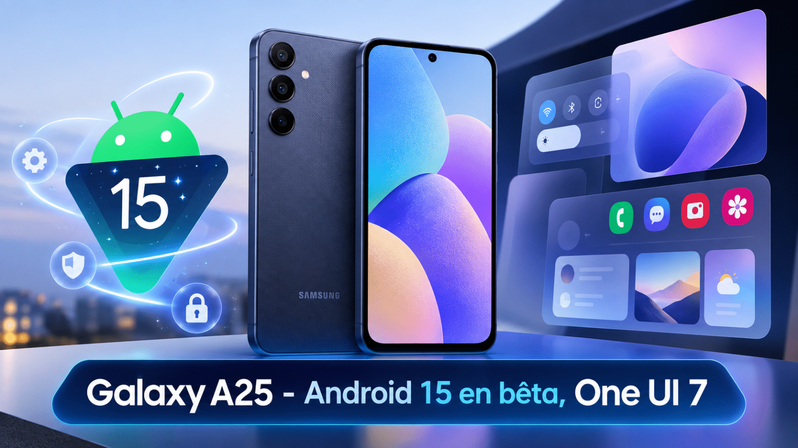 Le Samsung Galaxy A25 accueille la bêta d’Android 15 avec One UI 7