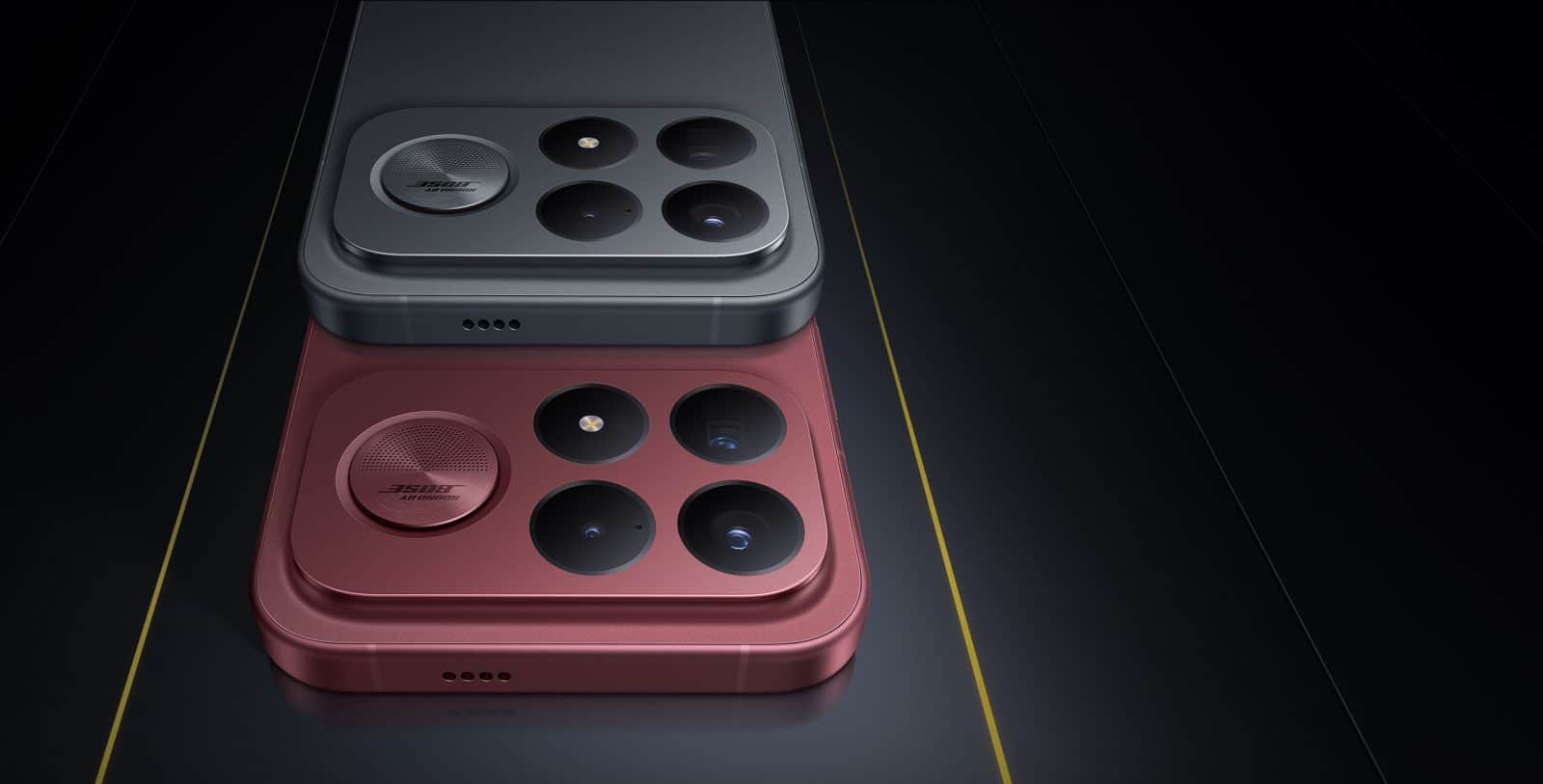 POCO F9 Ultra dans ses coloris Noir et Dark Cherry