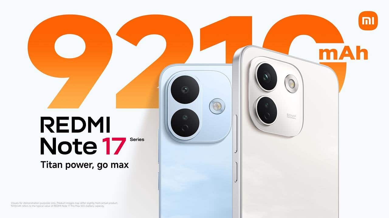 REDMI Note 17 Pro Max 5G, batterie 9 210 mAh, coloris officiels Xiaomi