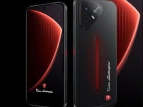 TECNO POVA 8 Pro 5G Tonino Lamborghini Edition, faces avant et arrière au design noir et rouge