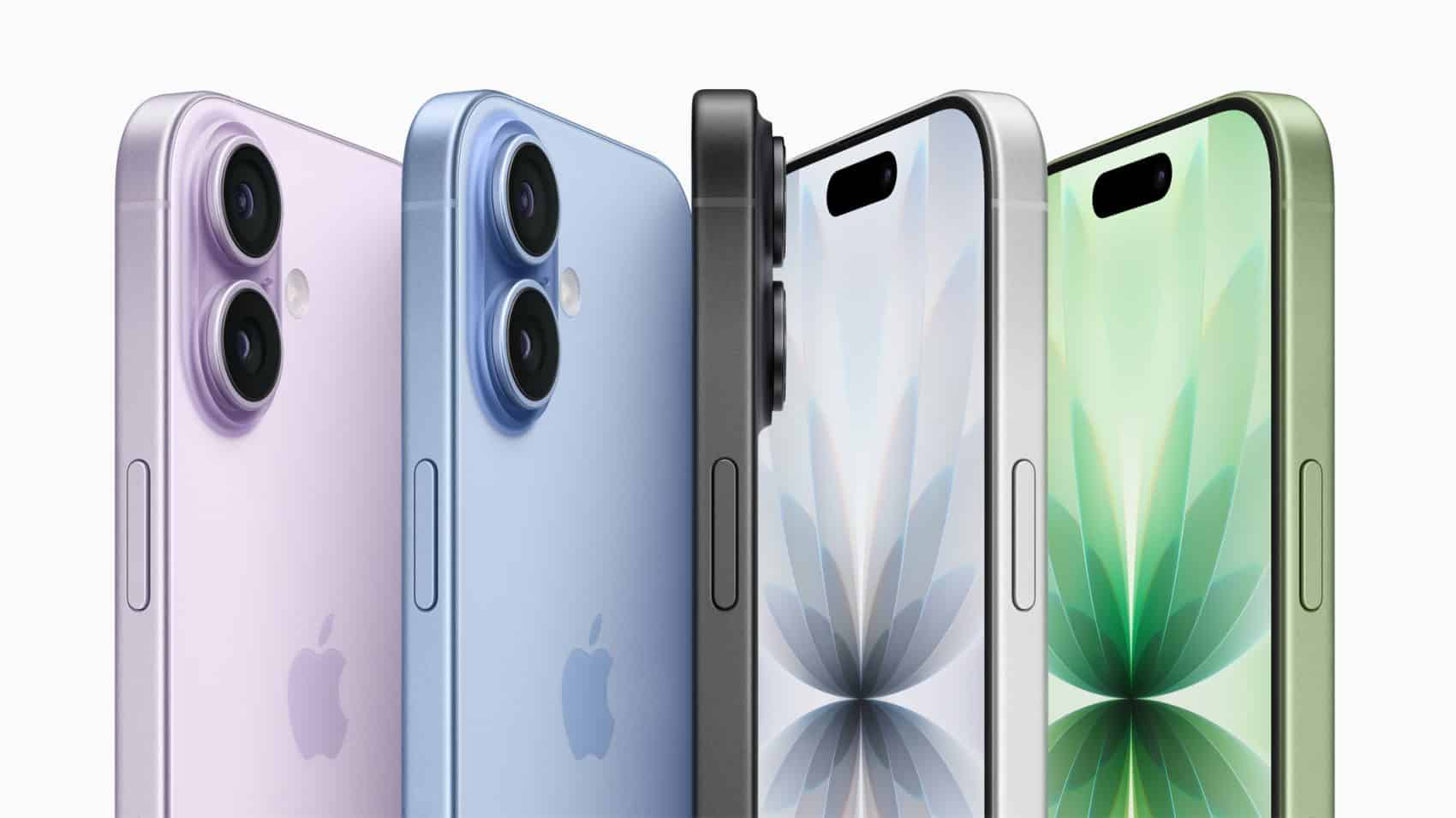 Reprise iPhone 17 : la gamme iPhone 17 d'Apple en violet, bleu, noir et vert