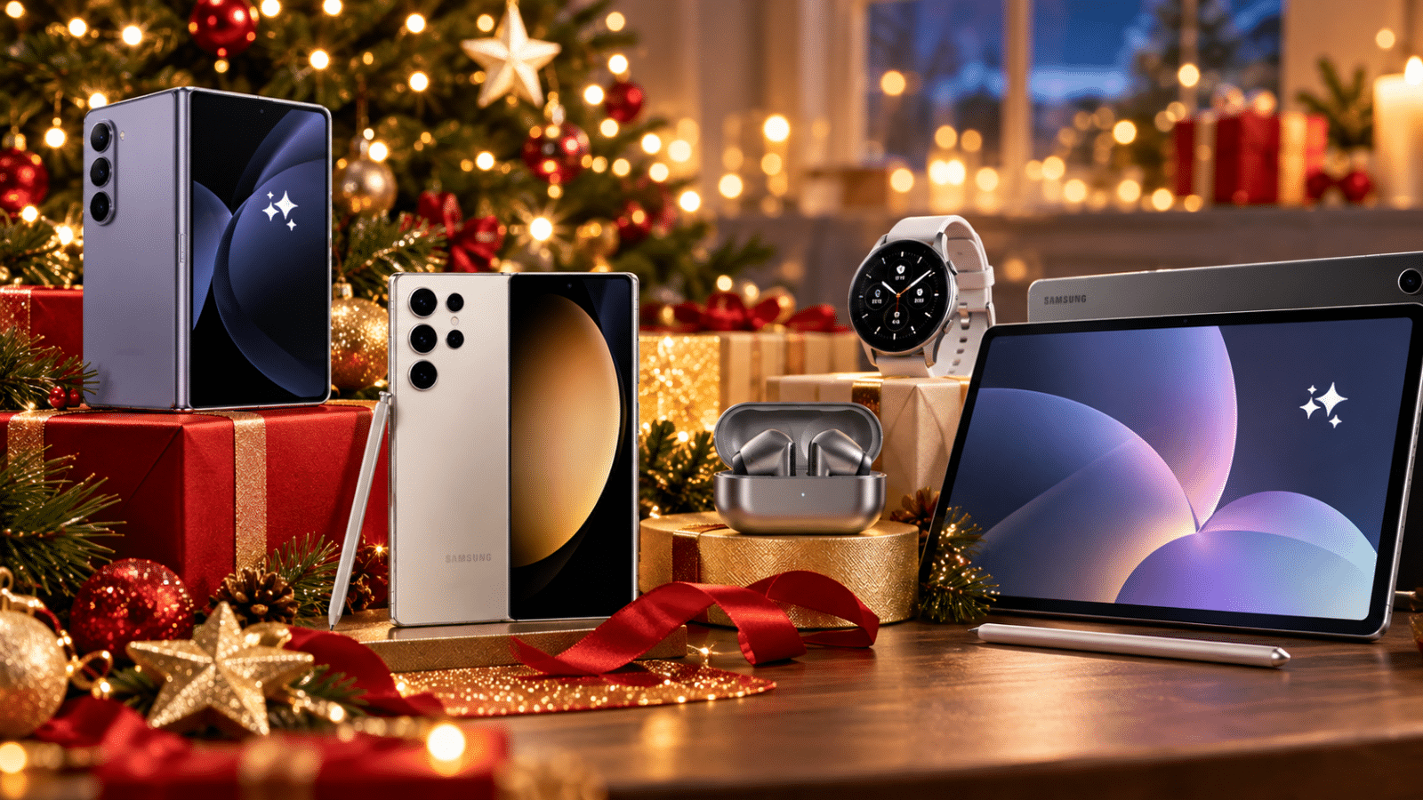 Gadgets Samsung sous le sapin de Noël
