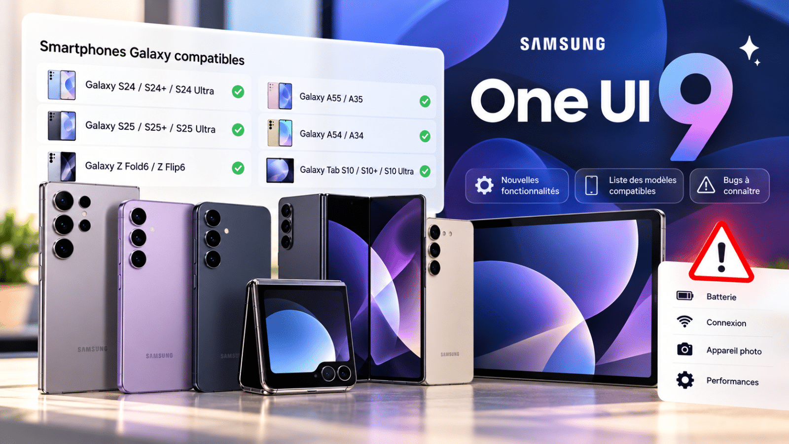 Galaxy One UI 9 _ modèles compatibles et bugs
