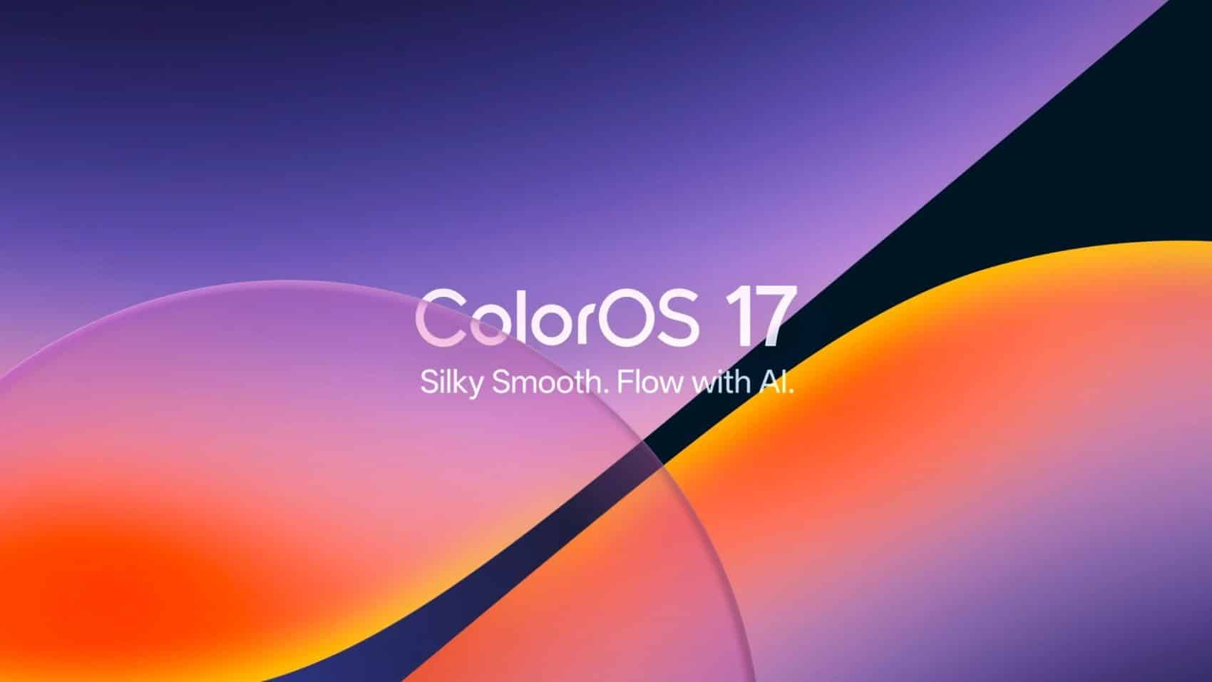 ColorOS 17, la nouvelle interface d'OPPO lancée en Europe, avec son slogan « Silky Smooth. Flow with AI. »