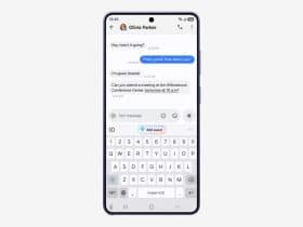 One UI 9 : visuel officiel Samsung avec suggestion d'événement dans le clavier