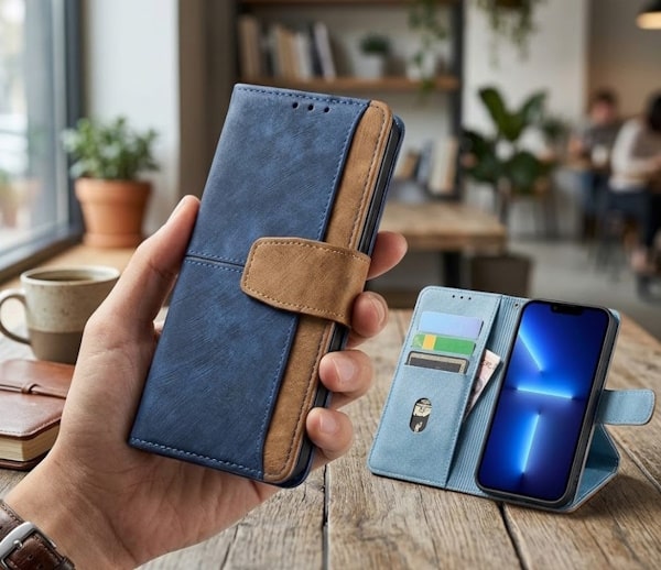 etui cuir antiderapant mate 80 pro max