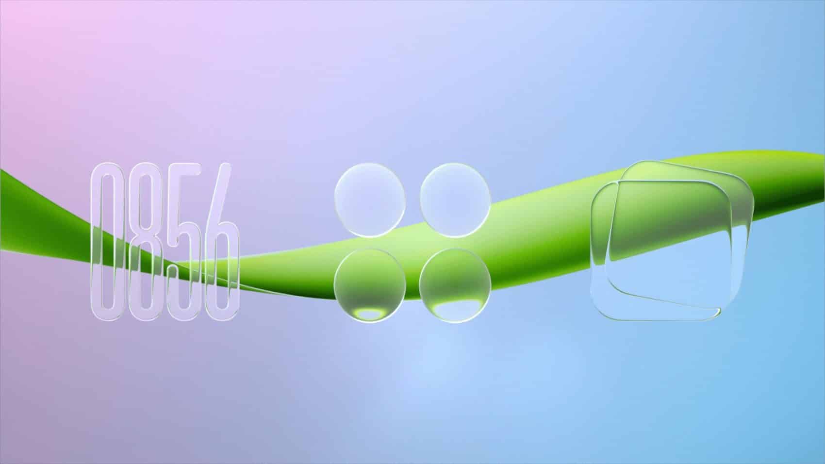 Le design Soft Light Glass d'HyperOS 4 : horloge, icônes et widget en verre translucide