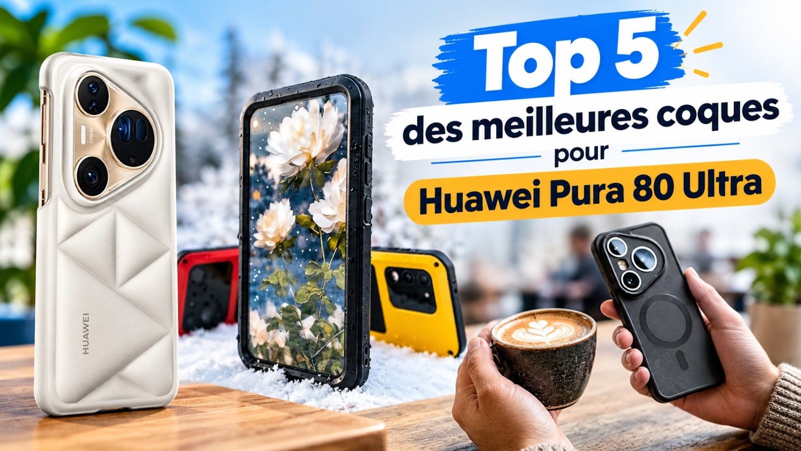 top 5 meilleures coques huawei pura 80 ultra