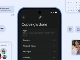 Écran de fin de transfert des données vers un smartphone Android