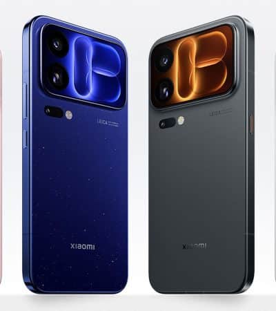 Le Xiaomi 18 Pro Max vu de dos dans ses quatre coloris